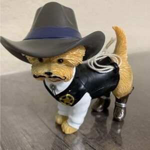 The Hamilton Collection “Spurs ‘N Furs Yorkie Cowboys" Sher-ruff Paws Sherrif